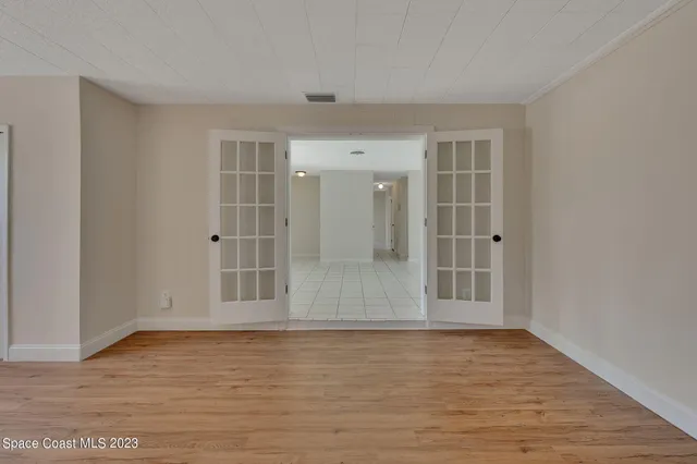 wooden floor in an empty room