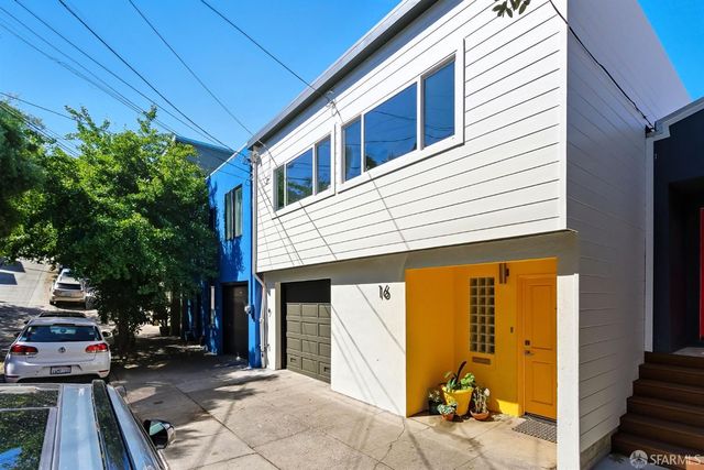 a view of a house with a patio