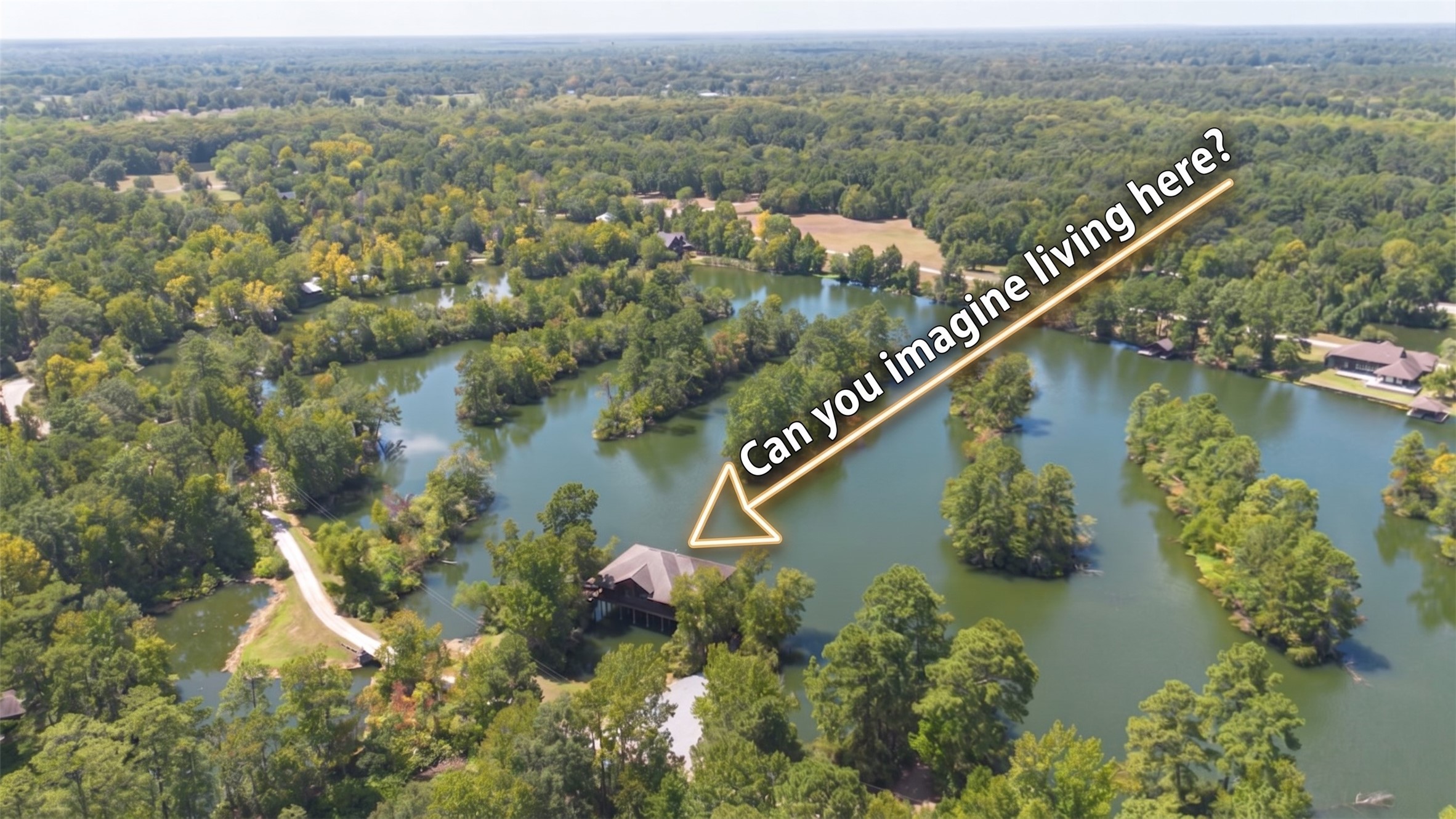 8 Smith Loop South Cleveland, TX 77327 - Photo 3 of 29 Escape the hustle and bustle of city life with this stunning lake house, just an hour from Houston, where you can immerse yourself in nature and venture to Livingston for gaming excitement.