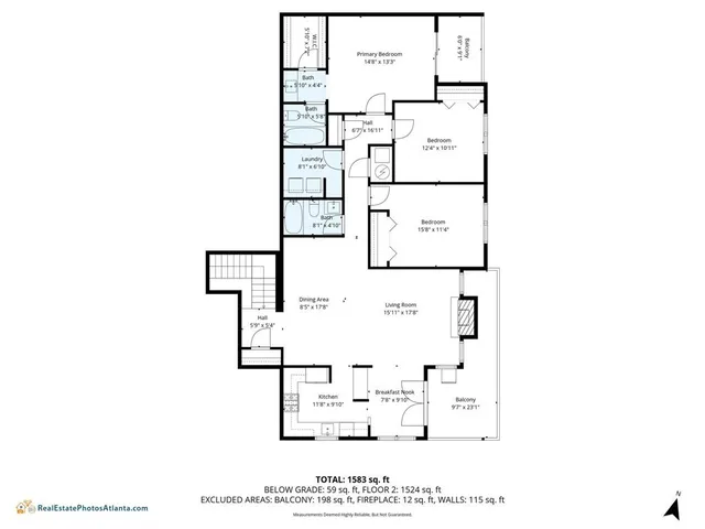 a view of backyard with swimming pool and seating space
