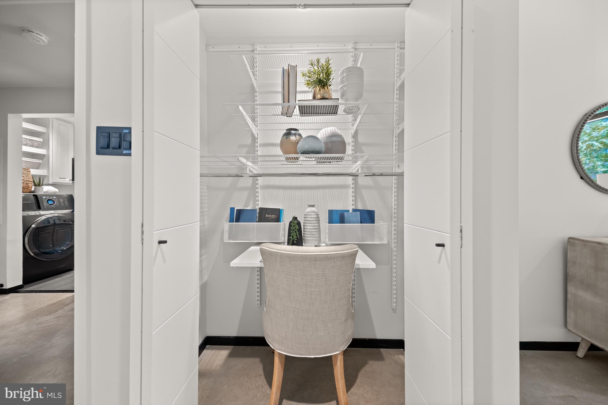 1530 Key Boulevard, Unit 125 Arlington, VA 22209 - Photo 12 of 27 Closet & desk with customizable Elfa shelving