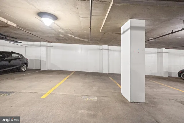 a view of parking garage