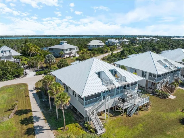 a view of a balcony from door