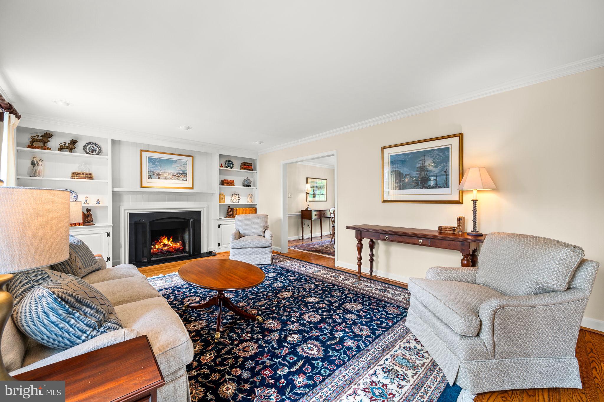 182 Grubb Road Malvern, PA 19355 - Photo 15 of 69 a living room with furniture and a fireplace