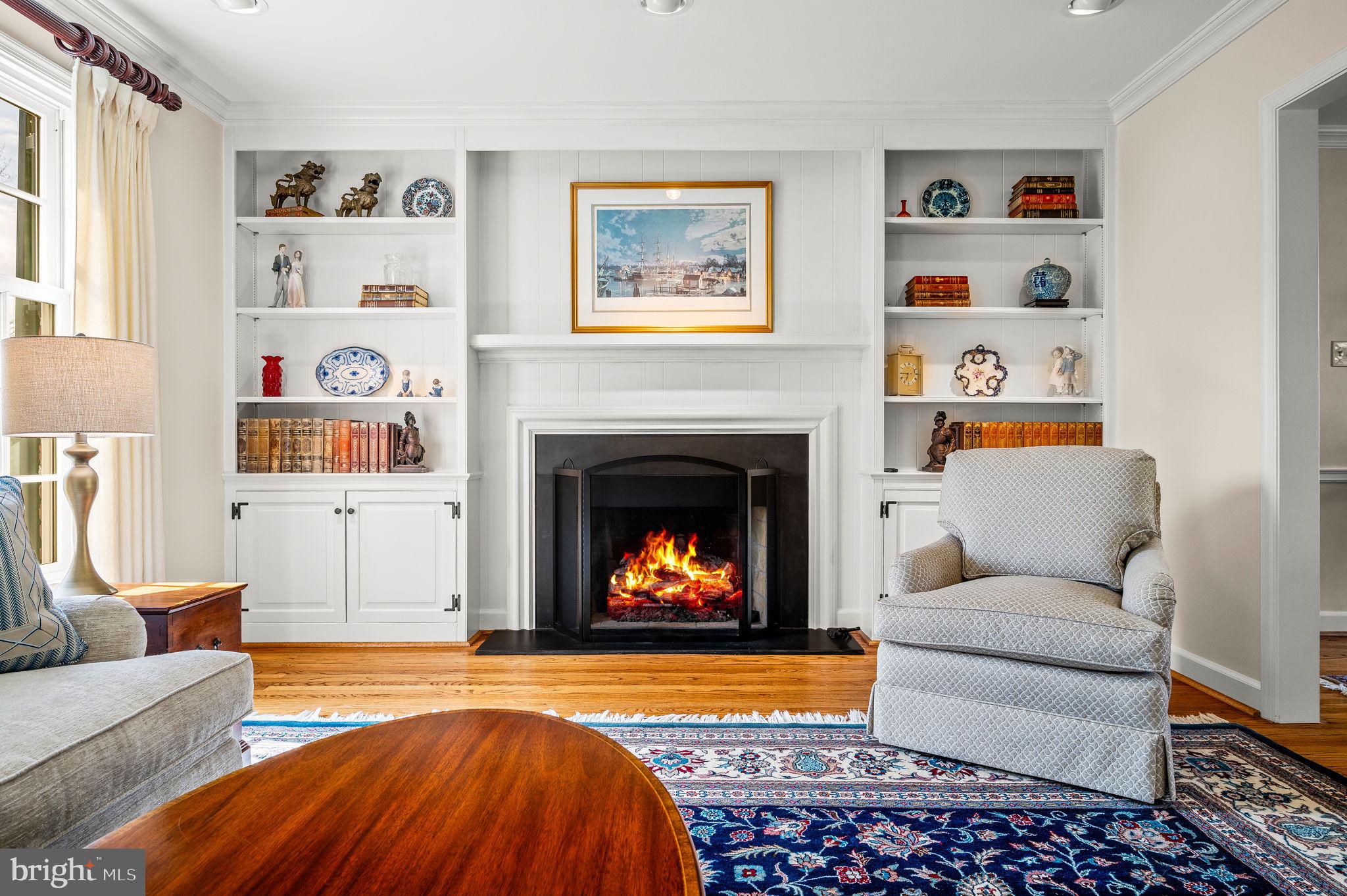 182 Grubb Road Malvern, PA 19355 - Photo 17 of 69 a living room with furniture and a fireplace
