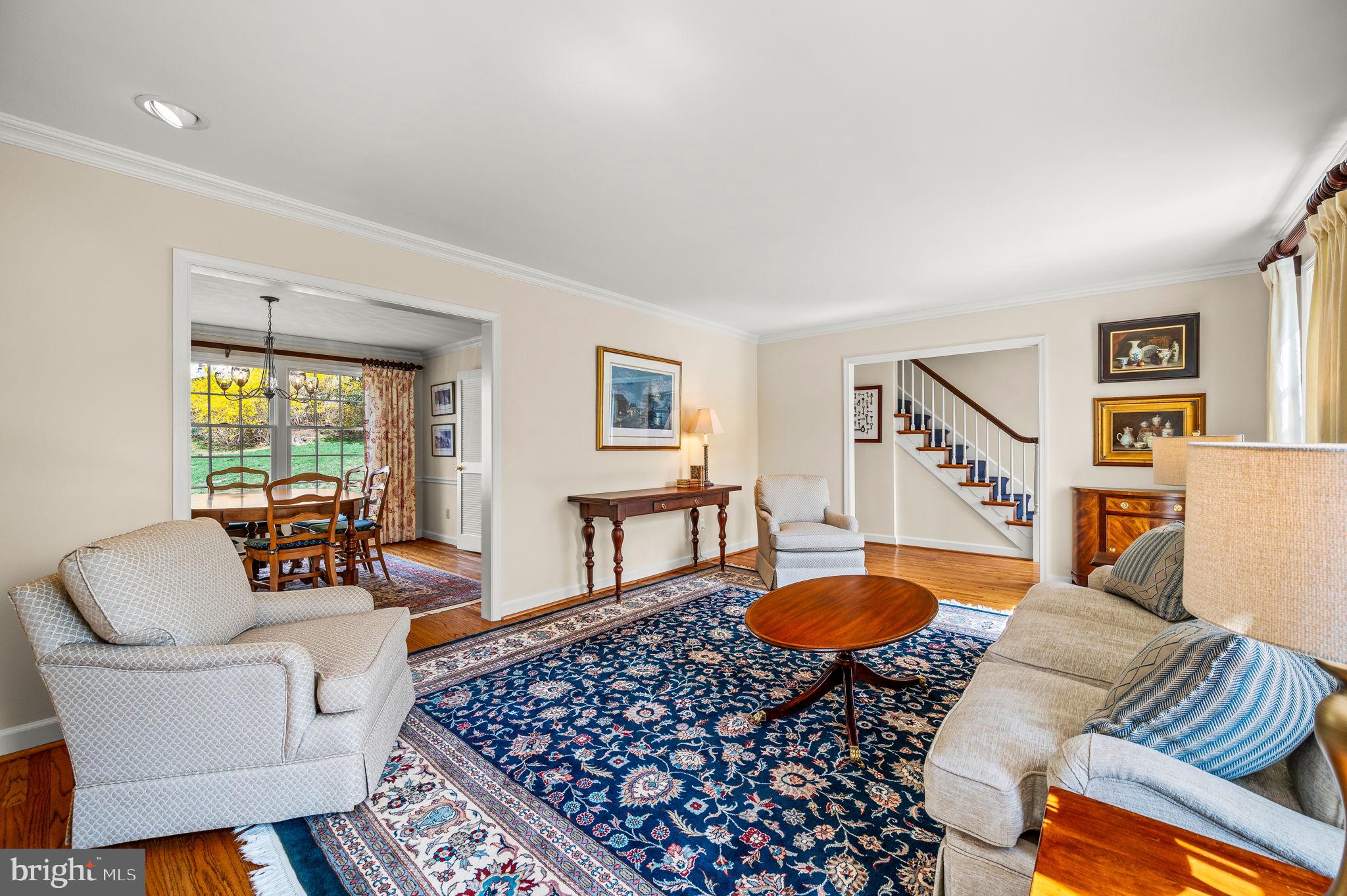 182 Grubb Road Malvern, PA 19355 - Photo 18 of 69 Living Room - view into foyer and dining room