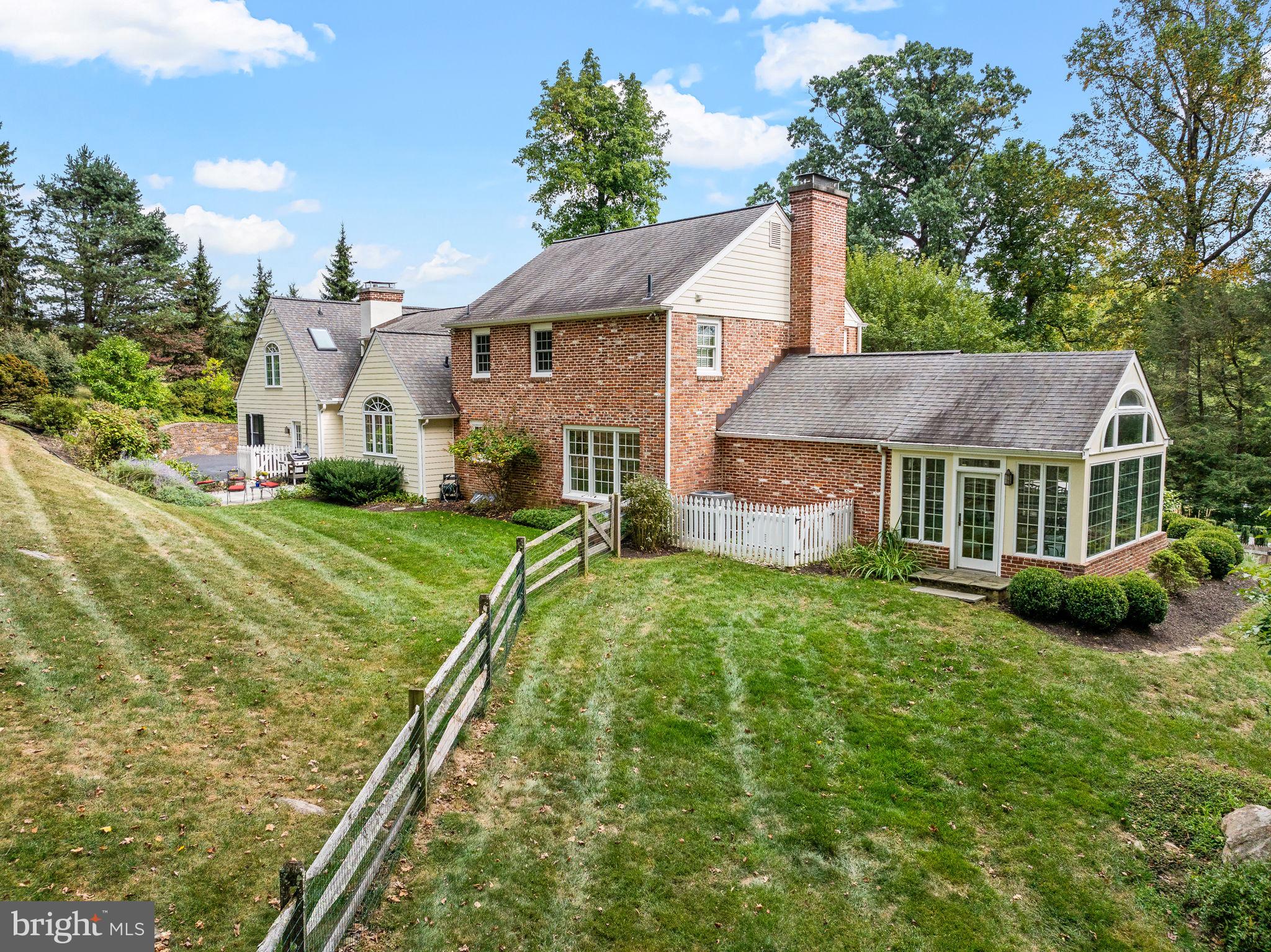182 Grubb Road Malvern, PA 19355 - Photo 58 of 69 a aerial view of a house with yard and green space
