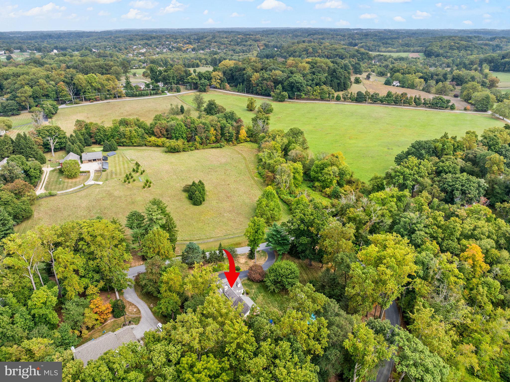 182 Grubb Road Malvern, PA 19355 - Photo 68 of 69 an aerial view of a houses with a yard and lake view