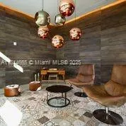 a dining room with wooden floor