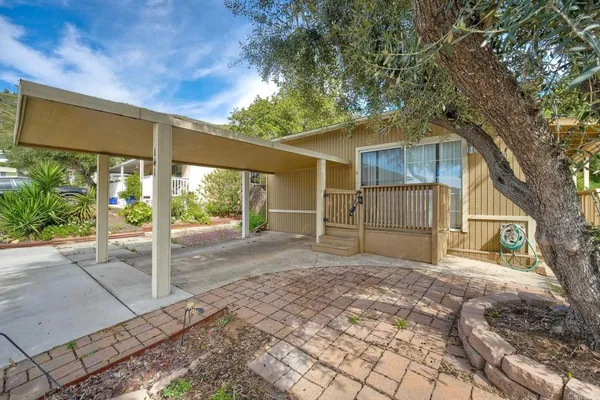 a white house that has a tree in front of it