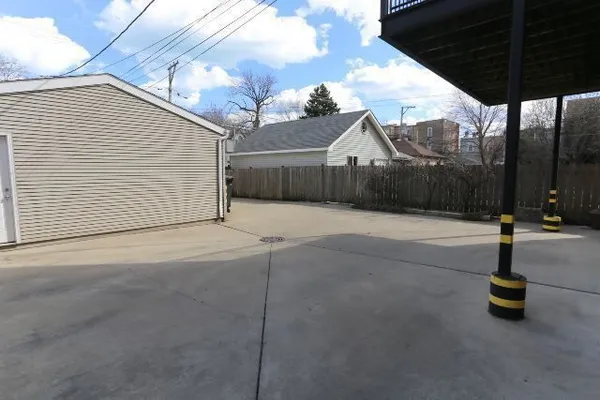 a backyard of a house