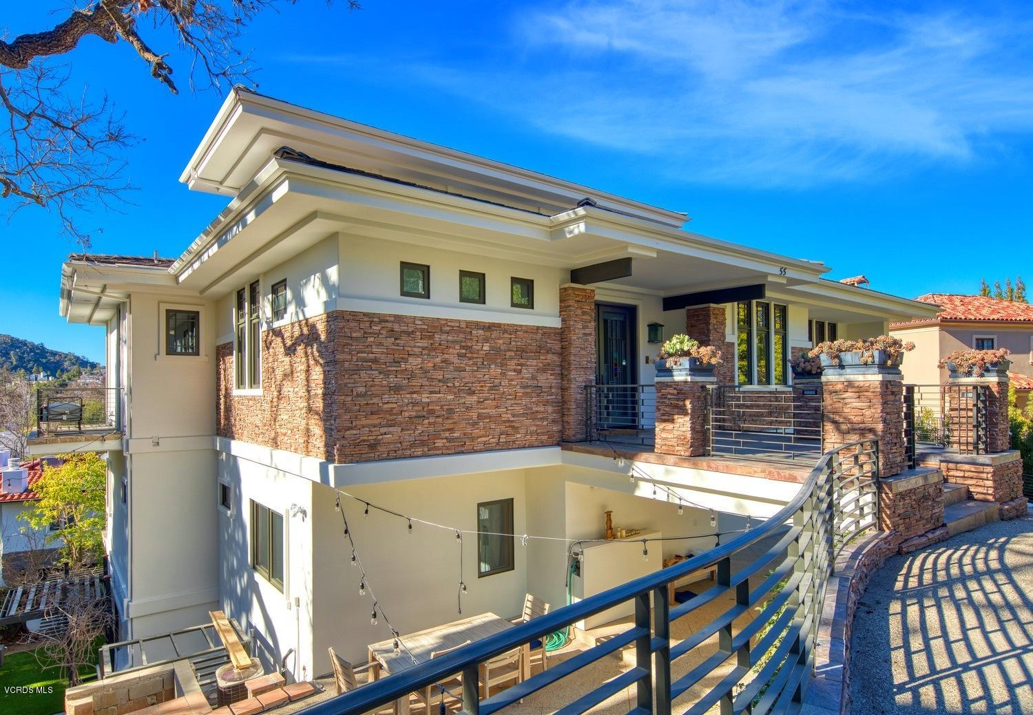 55 Upper Lake Road Westlake Village, CA 91361 - Photo 39 of 40 a view of a house with pool and sitting area