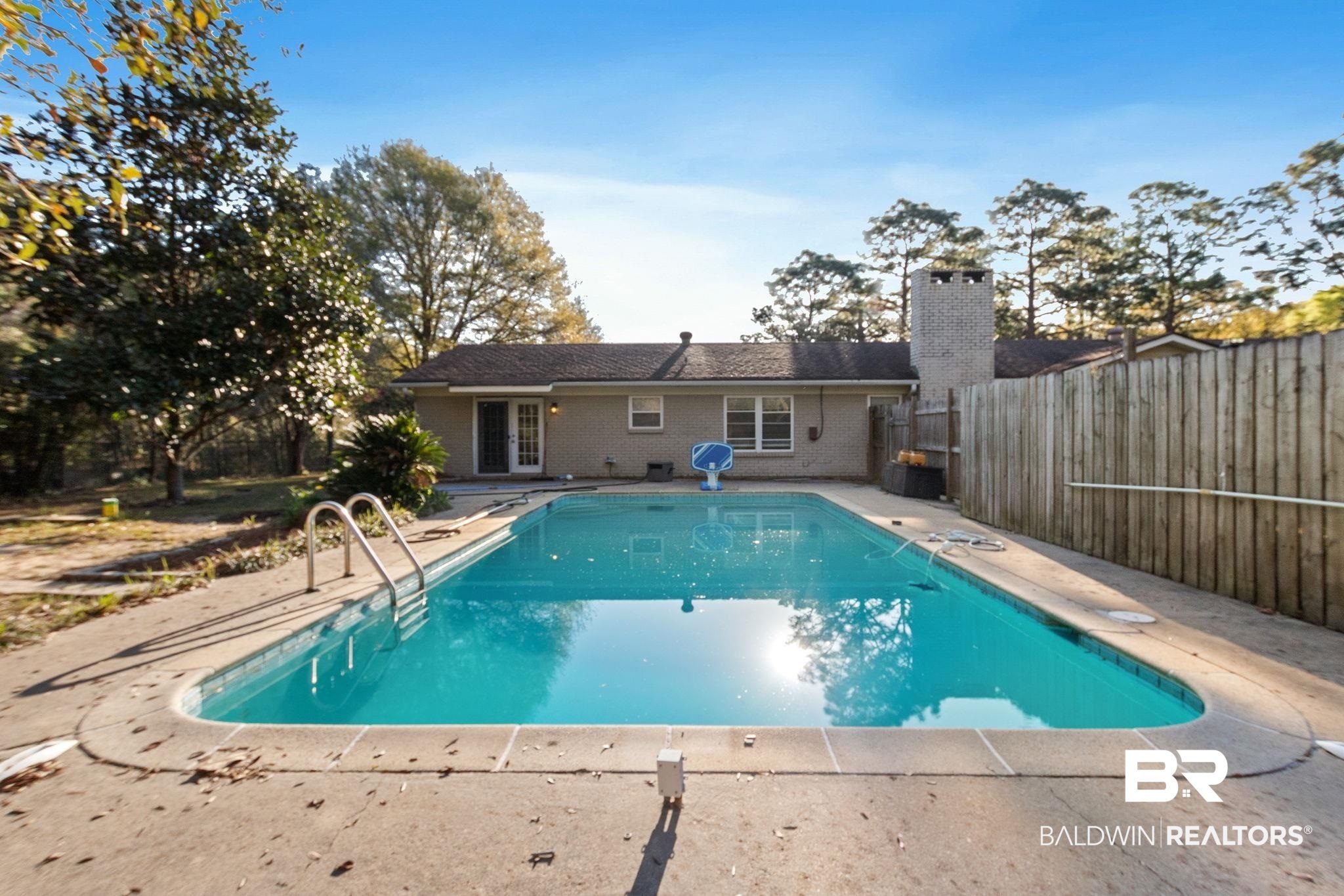 3864 Leroy Stevens Road Mobile, AL 36619 - Photo 30 of 33 View of pool featuring patio surround and a fenced backyard