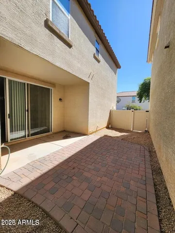 a view of a house with a wooden roof