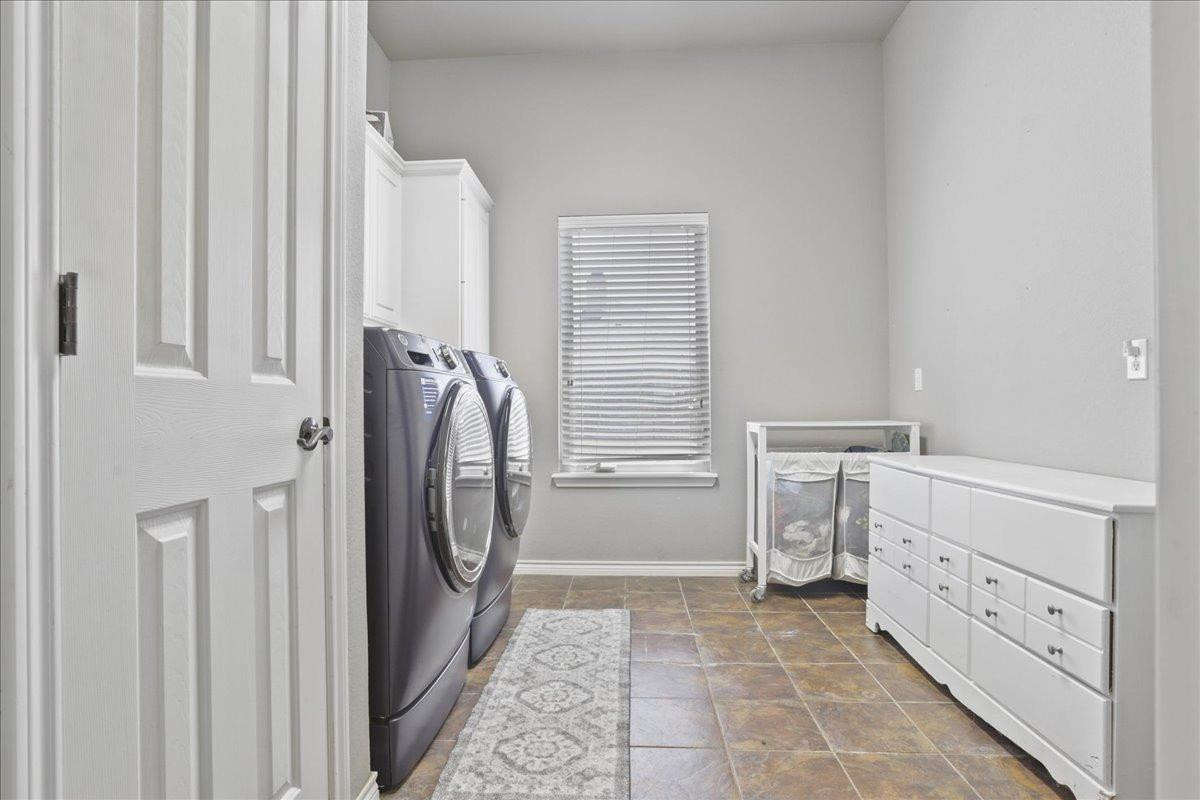 6304 County Road 7475 Lubbock, TX 79424 - Photo 14 of 28 a view of a bathroom with washer and dryer