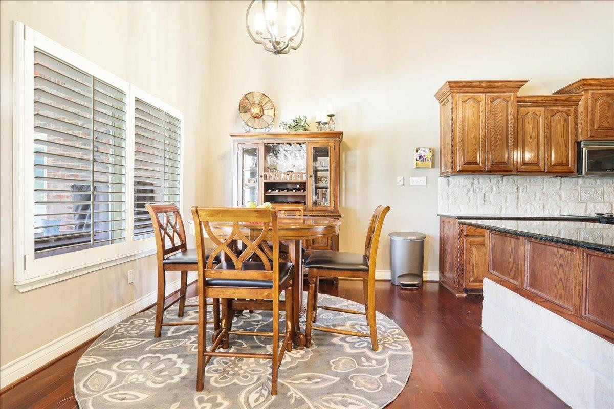 6304 County Road 7475 Lubbock, TX 79424 - Photo 9 of 28 a dining room with furniture and wooden floor