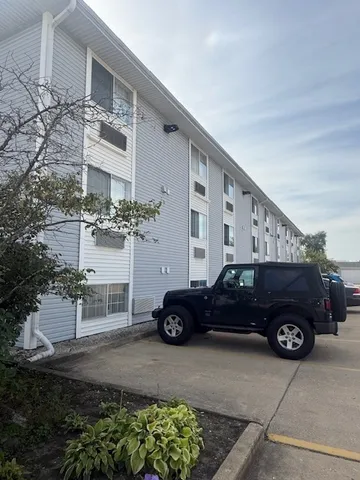 a view of a car parking