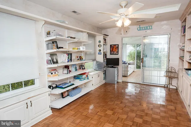 a large windows in a room