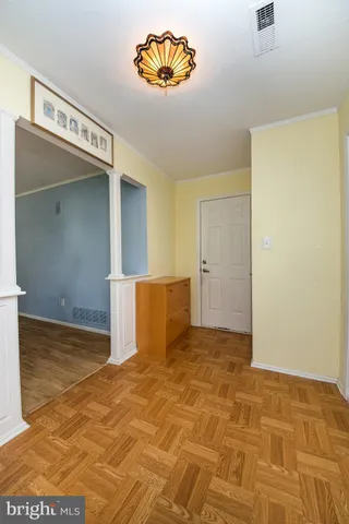 a view of an empty room