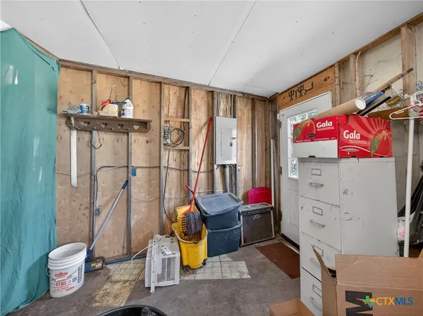 a house view with a garden space