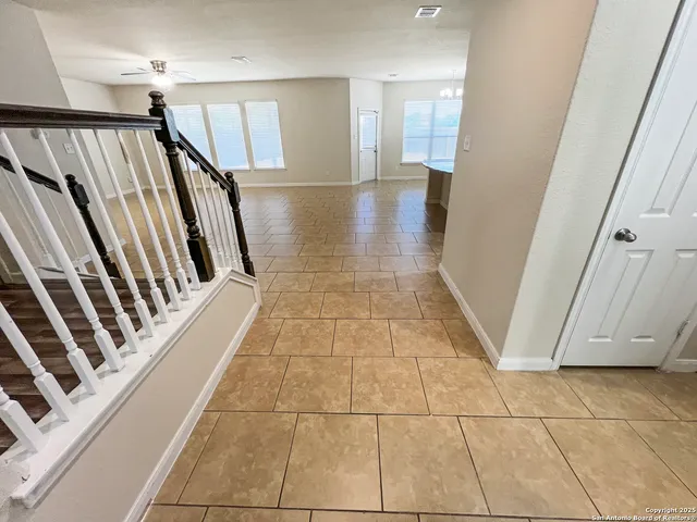 a view of an entryway with staircase