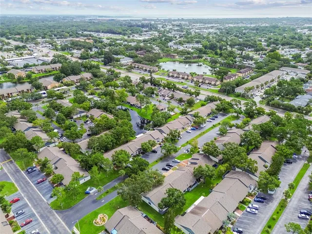 an aerial view of a city