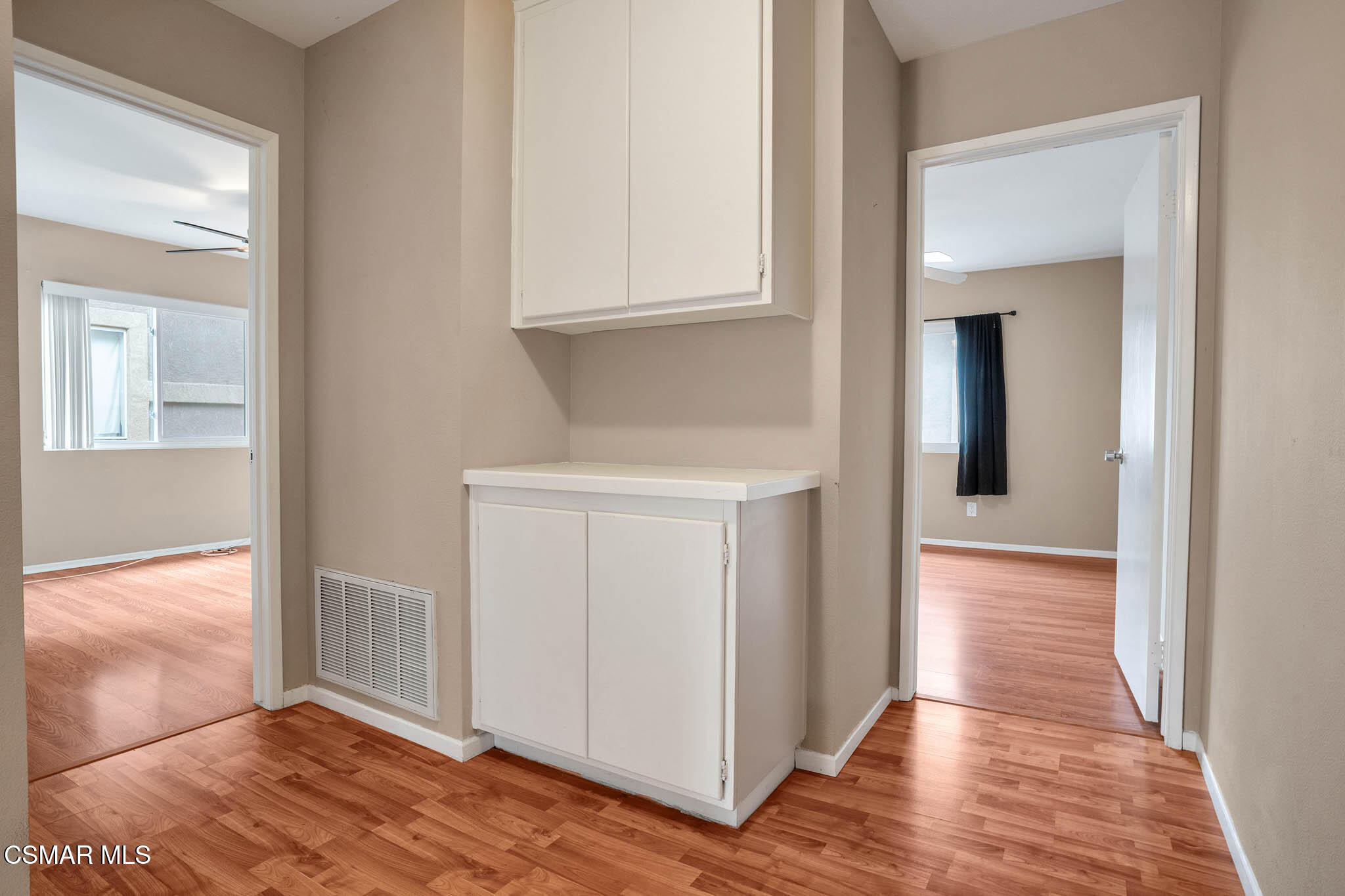 4492 Apricot Road, Unit B Simi Valley, CA 93063 - Photo 15 of 28 a view of a hallway with wooden floor