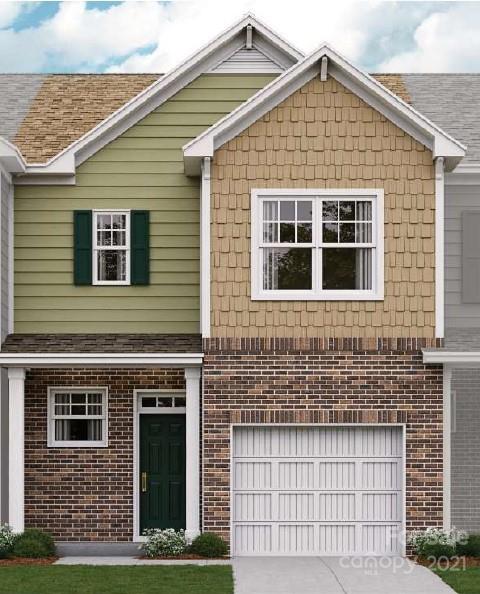 a front view of a house