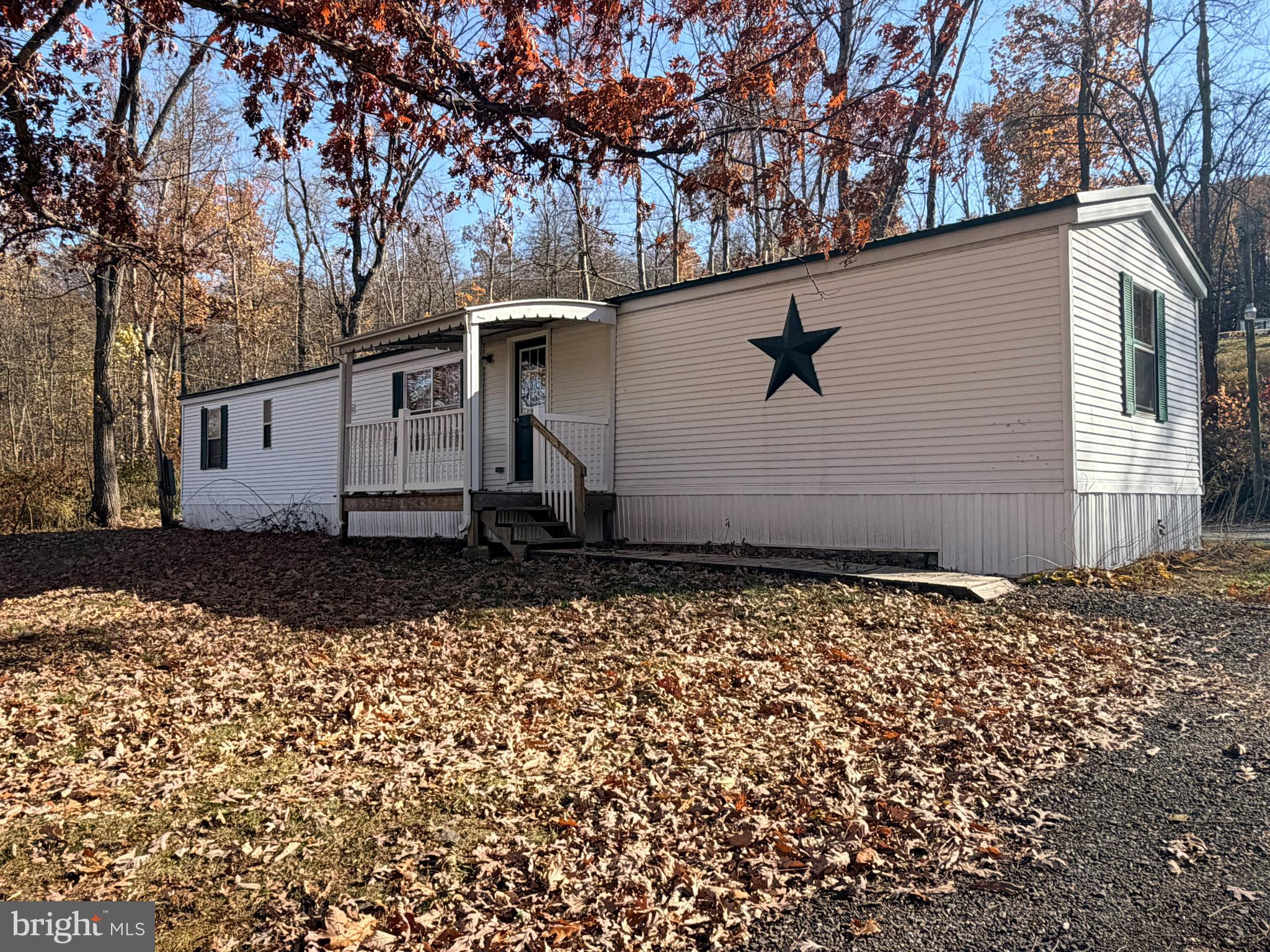 a backyard of a house