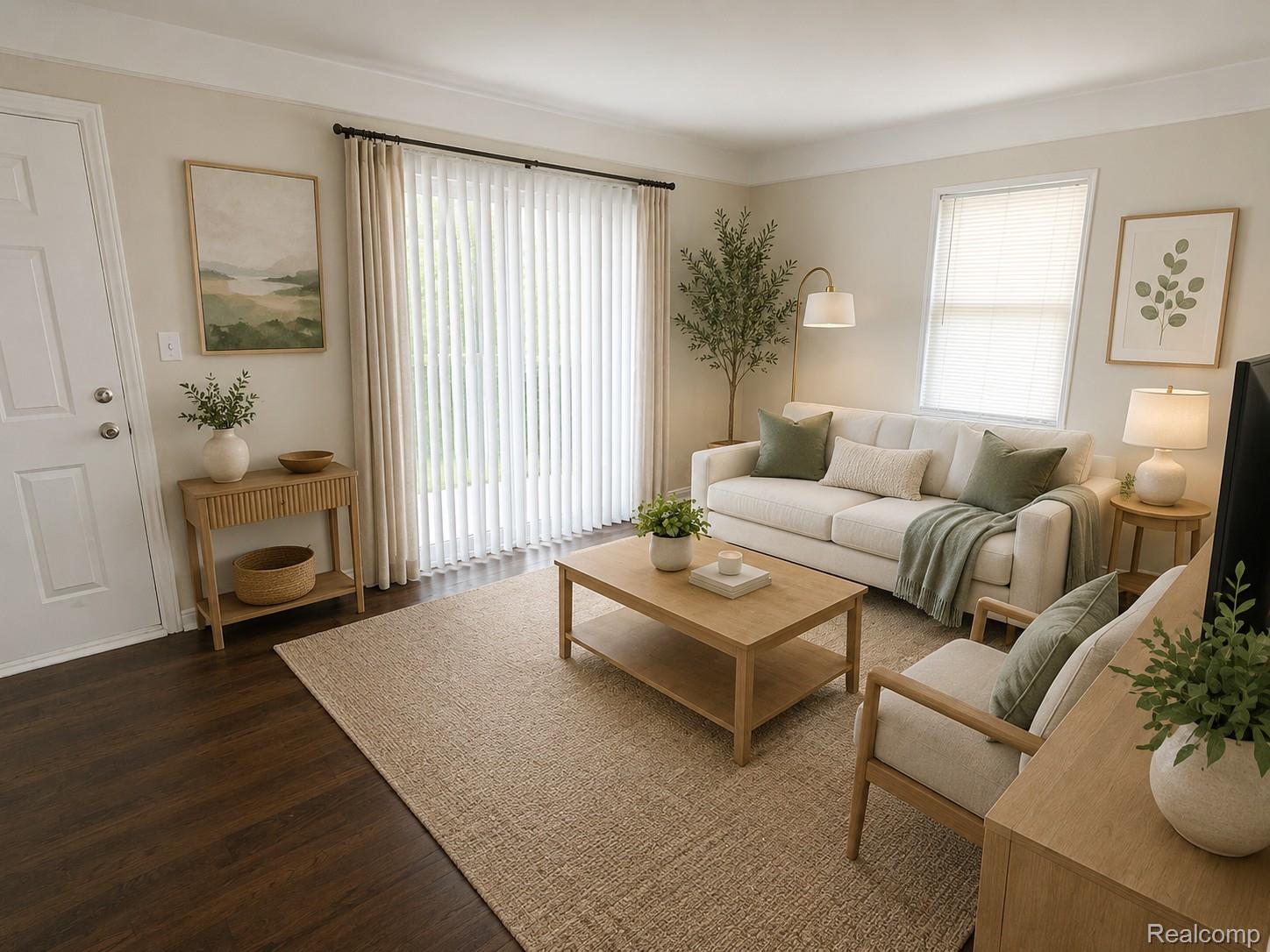 970 Champaign Road Lincoln Park, MI 48146 - Photo 4 of 28 Living room featuring wood finished floors
virtual staging
