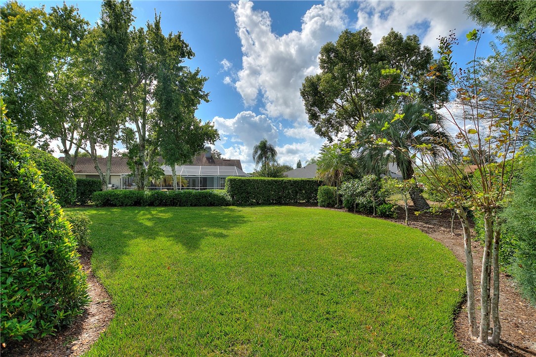5521 Emerald Ridge Boulevard Lakeland, FL 33813 - Photo 32 of 33 a view of a backyard with large trees