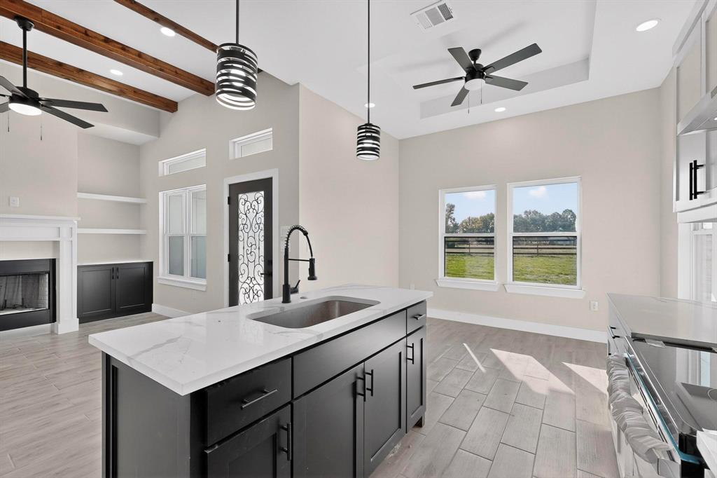 100 Diamond T Ranch Road Trinidad, TX 75163 - Photo 10 of 36 a kitchen with a stove a sink and a refrigerator