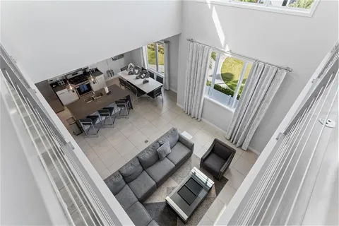 a room with furniture and a window