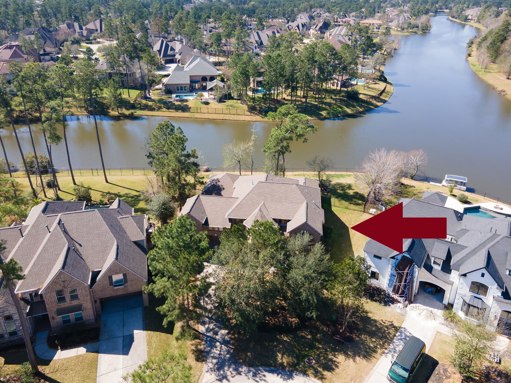 50 Cove View Trail Court Spring, TX 77389 - Photo 12 of 15 an aerial view of residential houses with outdoor space