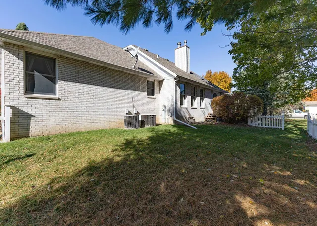 a house view with a garden space