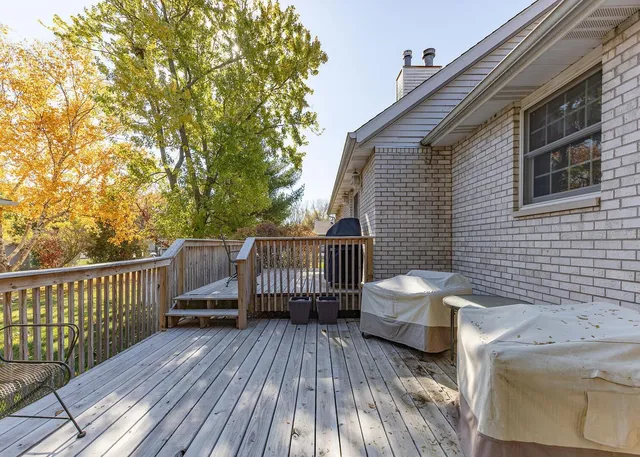 a view of a roof deck