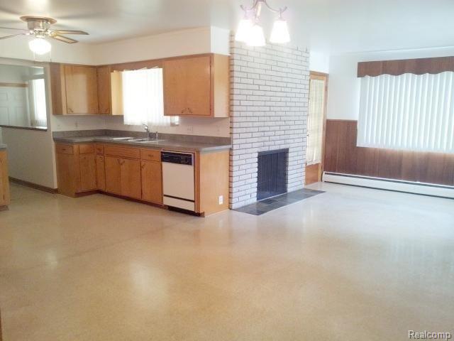 8626 32 Mile Road Washington, MI 48095 - Photo 5 of 25 8626 32 Mile #5 kitchen fireplac
