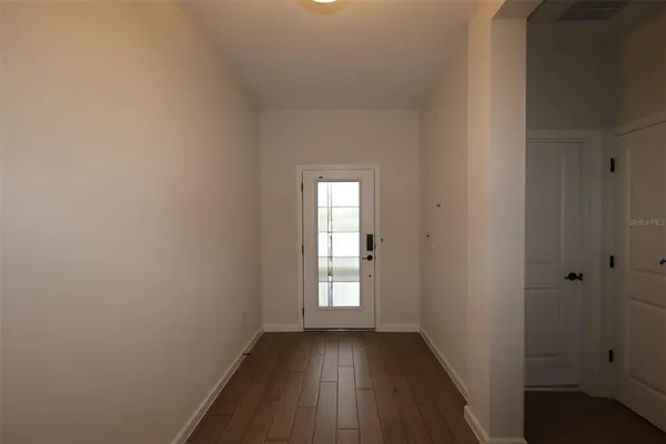 a view of hallway with window
