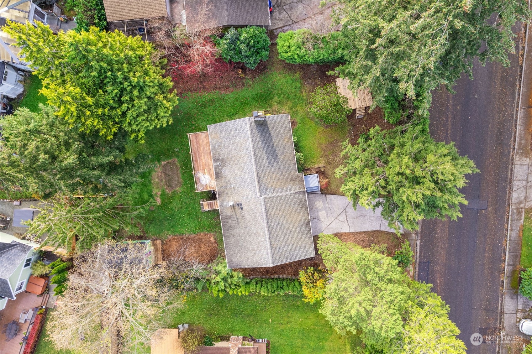 505 Cypress Road Bellingham, WA 98225 - Photo 34 of 37 an aerial view of a house with outdoor space and street view