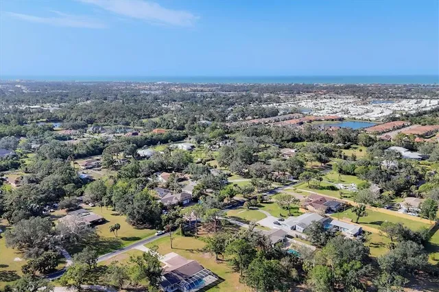 an aerial view of a city with lots of residential buildings