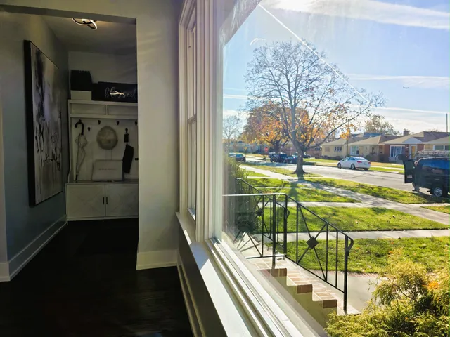 a view of a living room a fireplace with wooden floor