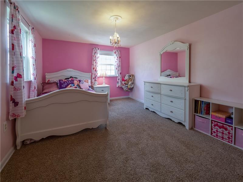 4137 Ewalt Road Gibsonia, PA 15044 - Photo 17 of 25 Spacious bedroom two with new carpet. Tons of space and closet storage.