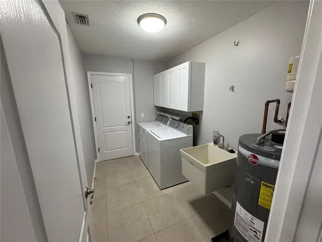 a room with storage and utility