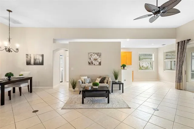 a work room with chairs and a table