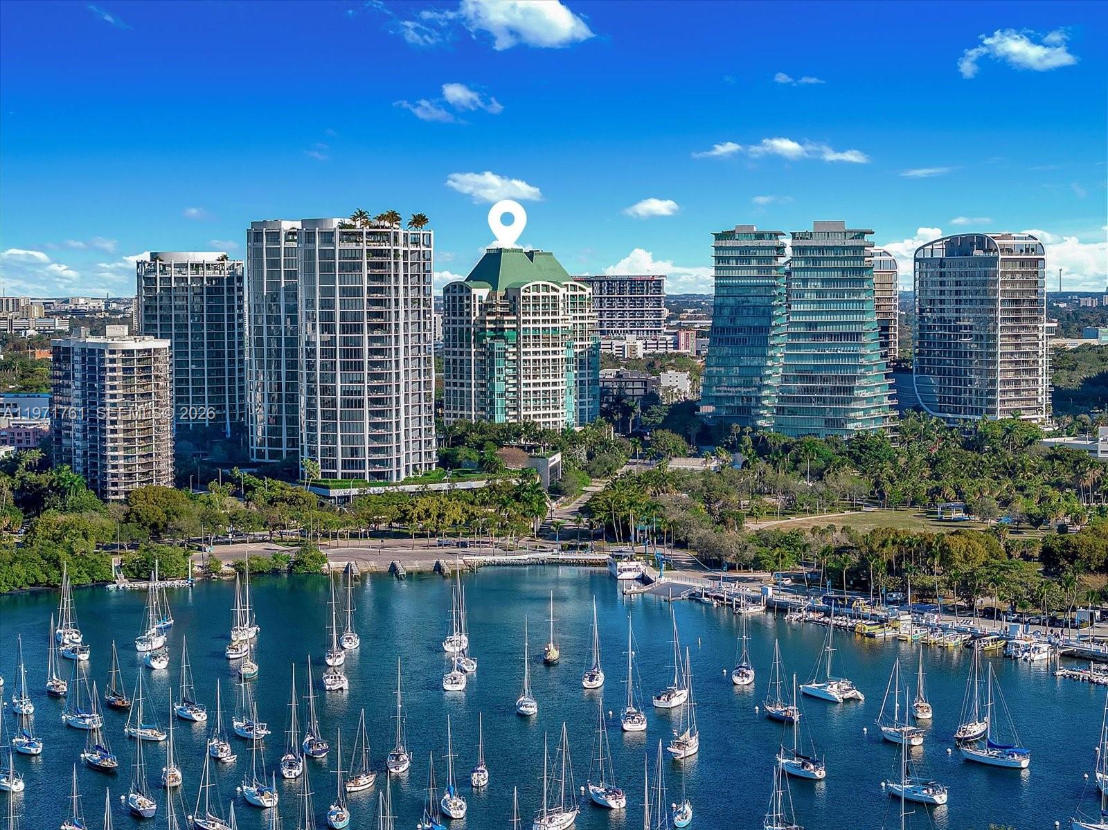 3400 Southwest 27th Avenue, Unit 602 Miami, FL 33133 - Photo 37 of 42 a view of a city with tall buildings