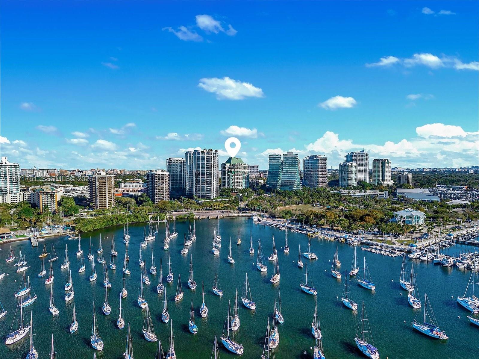 3400 Southwest 27th Avenue, Unit 602 Miami, FL 33133 - Photo 42 of 42 a city view with tall buildings