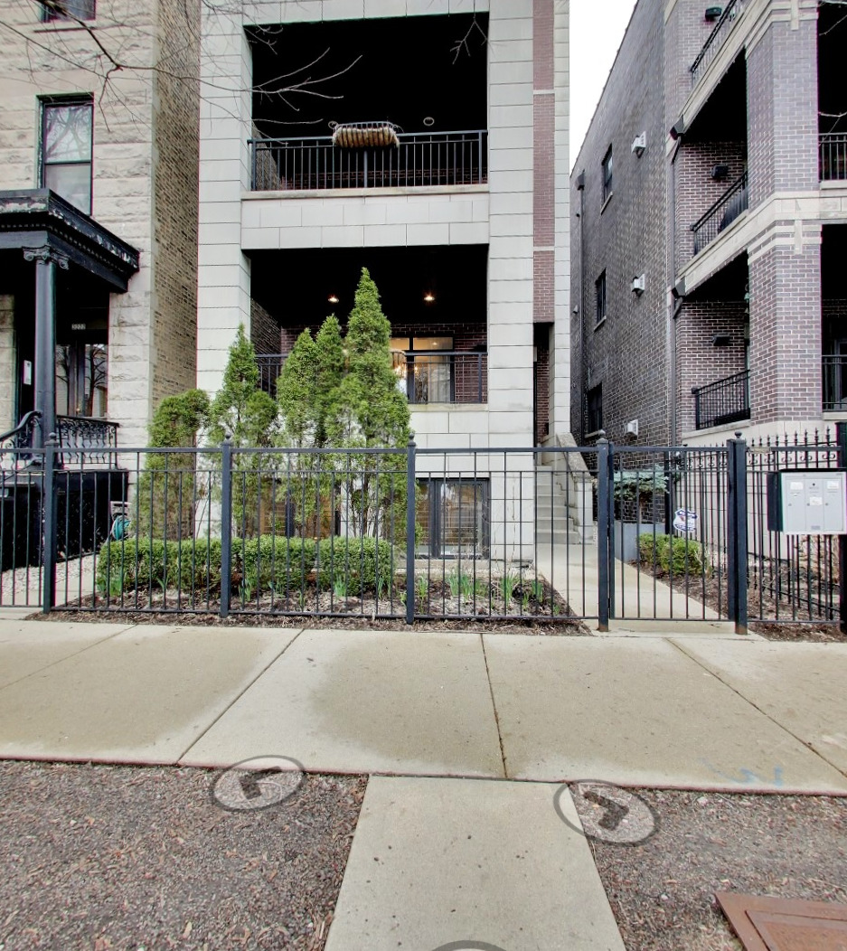 a view of building with street