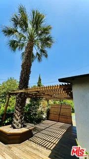 a view of a room with a window