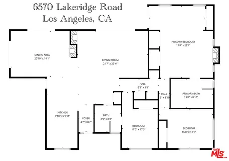 $2,295,000 | 6570 Lakeridge Road, Los Angeles, CA 90068