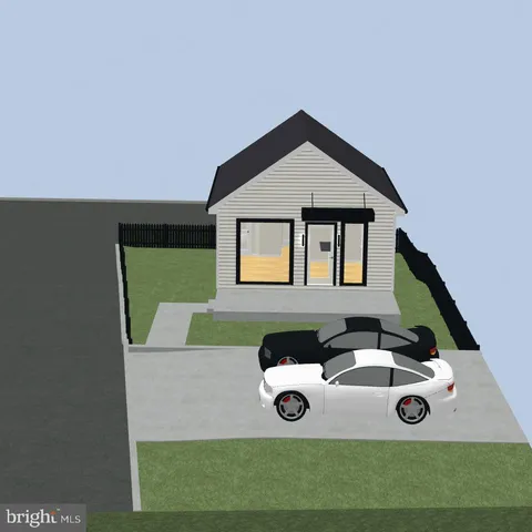 a front view of a house with yard